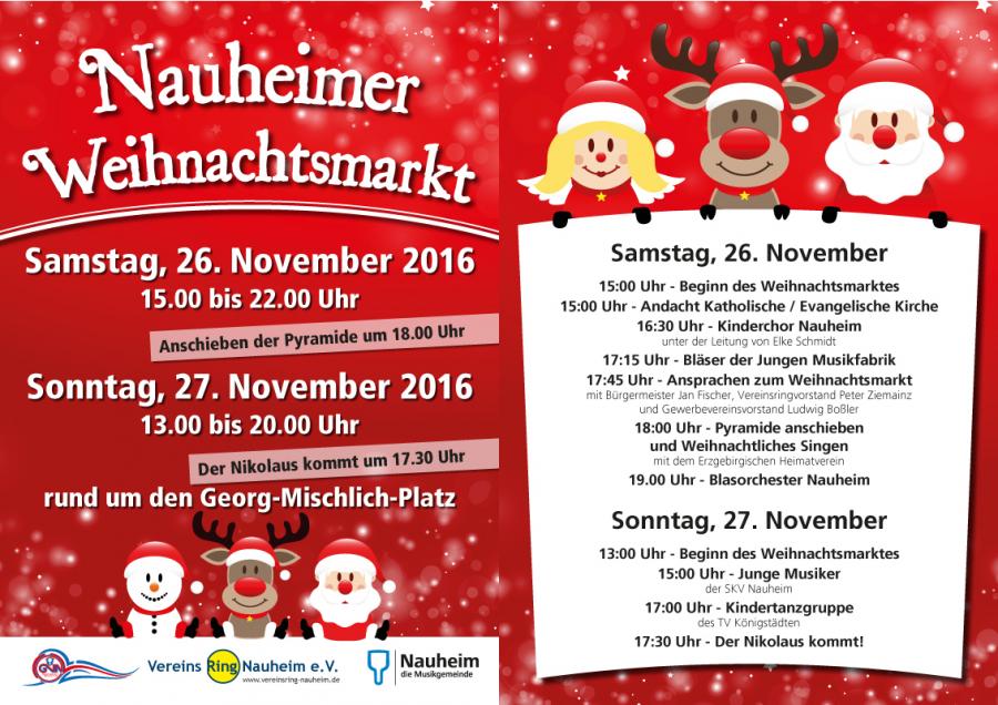 Nauheim Nauheimer Weihnachtsmarkt Am 26 Und 27 11 16