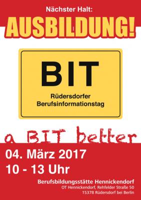 Rüdersdorfer Berufsinformationstag 2017 – seid dabei!