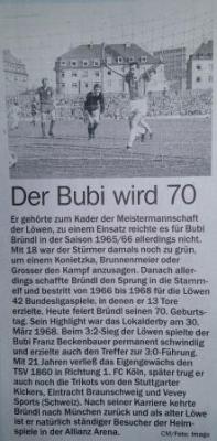 Wir gratulieren unserem Ehrenmitglied Bubi Bründl zum Geburtstag
