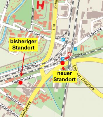 neuer Standort Flaschencontainer Tiergartenstraße (Bild vergrößern)