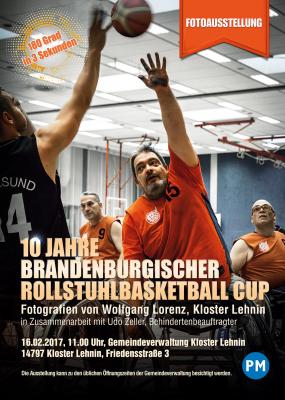 10 Jahre Brandenburgischer Rollstuhlbasketball Cup - Ausstellungseröffnung im Rathaus am 16.02.2017