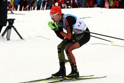 Foto zur Meldung: Nordische Ski WM Lahti: Team-Gold für Kombinierer Fabian Rießle