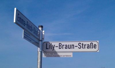 Pünktlich zur 27. Brandenburgischen Frauenwoche: Straße in Fürstenwalde Süd nach Lily Braun benannt