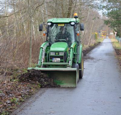 Vorsicht: Arbeiten an Radwegen im Gemeindegebiet