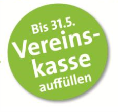 Foto: Logo bis zum 31.05 Foto zur Meldung: Bonusaktion „Vereinskasse füllen“ bis 31. Mai 2017