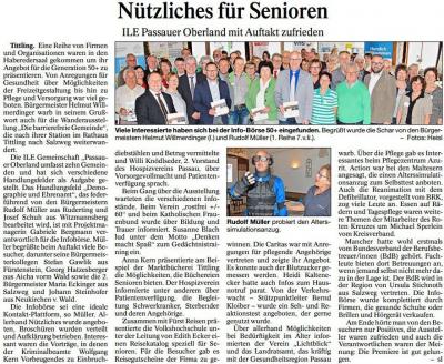 PNP-Bericht vom 12.04.2017, ILE Passauer Oberland/Infobörse 50+