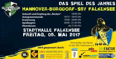 Handball-Eventspiel: „Die Recken“ kommen – Die Bundesligaprofis von Hannover-Burgdorf treffen am 5. Mai auf „Die Falken“ vom SSV Falkensee