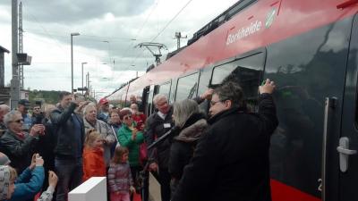 Foto zu Meldung: Zugtaufe anlässlich des 80. Jahrestages von Borkheide