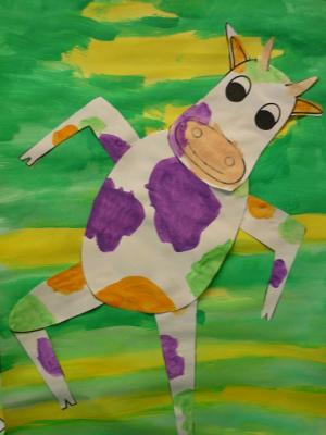 Foto zur Meldung: Klasse 1a: Die Kühe tanzen!