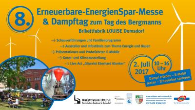Energiegeladene LOUISE - 8. Erneuerbare-EnergieSpar-Messe am 02. Juli 2017