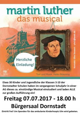 Dornstadt: "martin luther - das musical" am 07.07.2017 ...