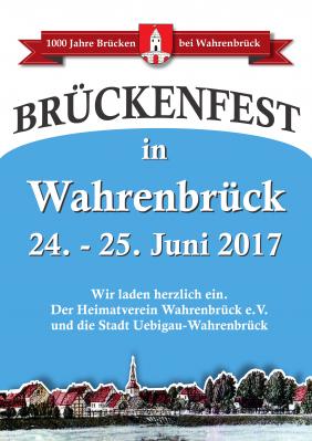 Plakat Stadtfest Wahrenbrück (Bild vergrößern)