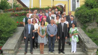 Foto zur Meldung: Ehejubiläum für die Jubelpaare aus Miltach und Blaibach