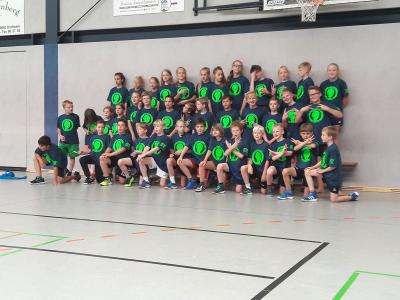 Foto zur Meldung: 42 Teilnehmer beim Handball Feriencamp 2017