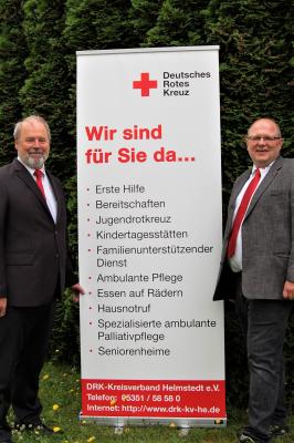 Christian Schmidt und Mark-Henry Spindler vom DRK Kreisverband Helmstedt