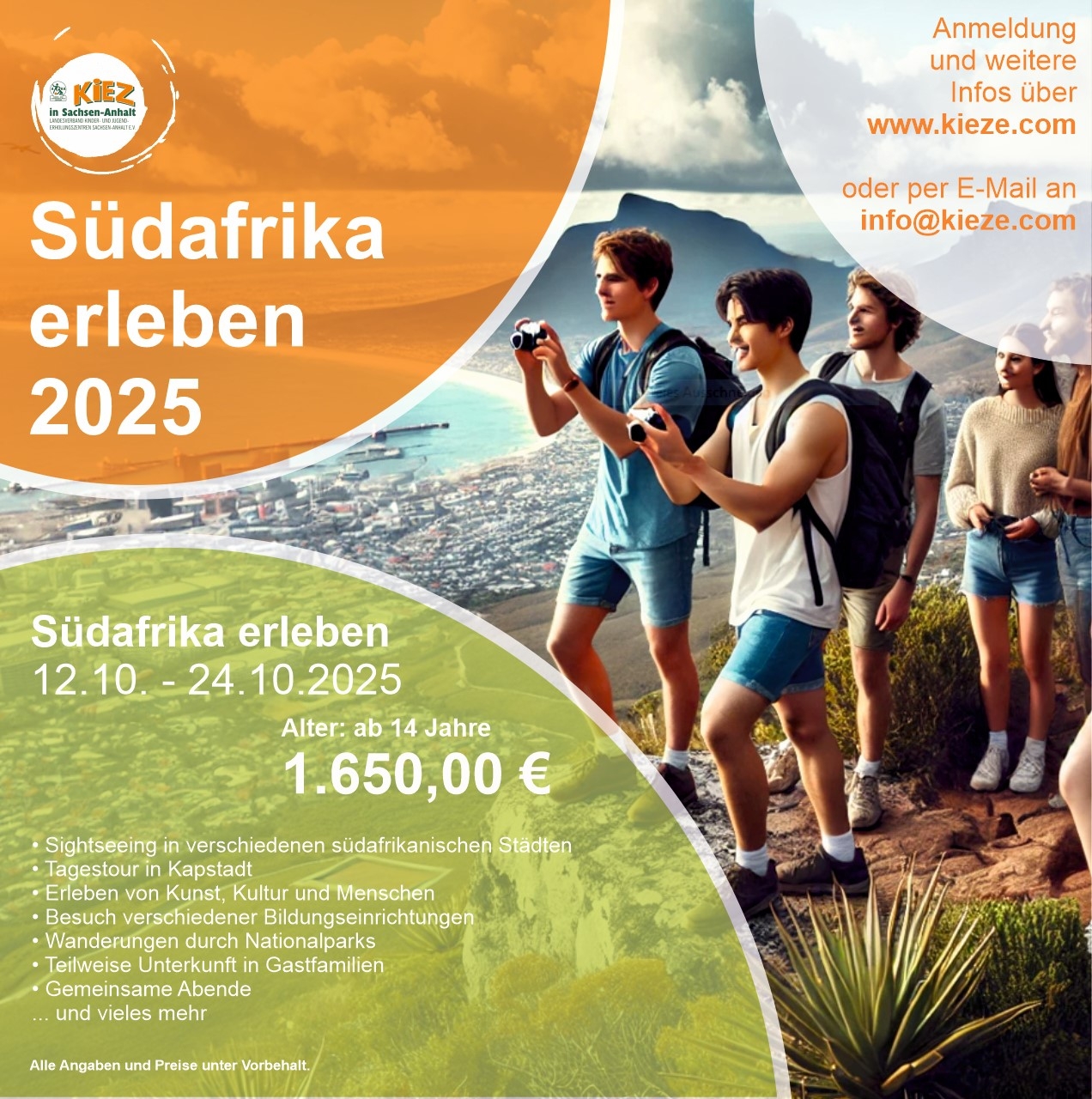 Flyer Südafrika erleben