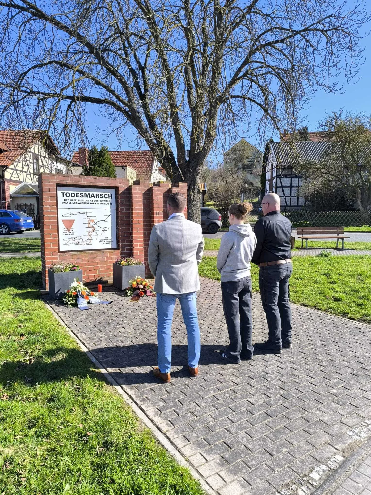 Kranzniederlegung zum Gedenken an die Opfer des KZ Buchenwald | Foto: J. Bauer