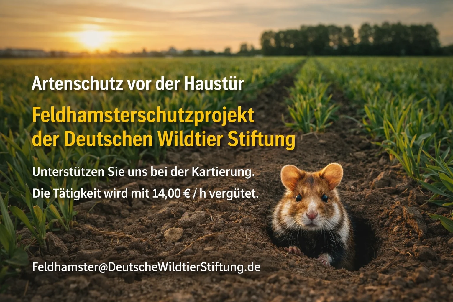 FOTO - Feldhamsterschutzprojekt