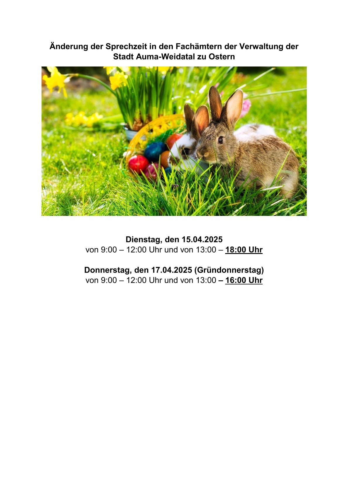 Öffnungszeiten