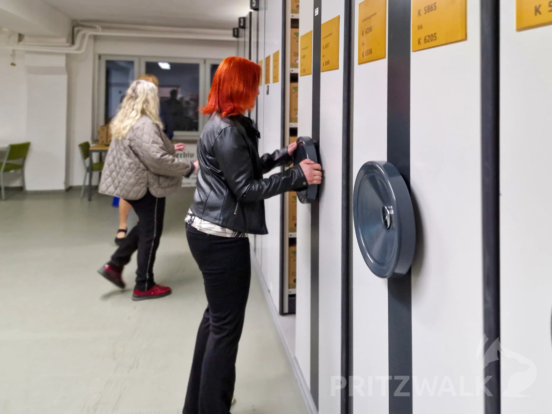 Im Stadtarchiv konnten die großen Regale verschoben werden. Foto: Stadt Pritzwalk