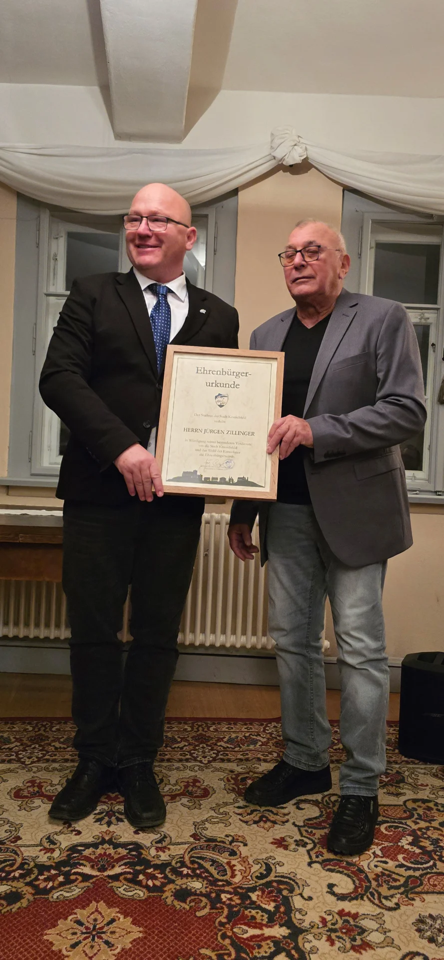 Verleihung der Ehrenbürgerwürde
