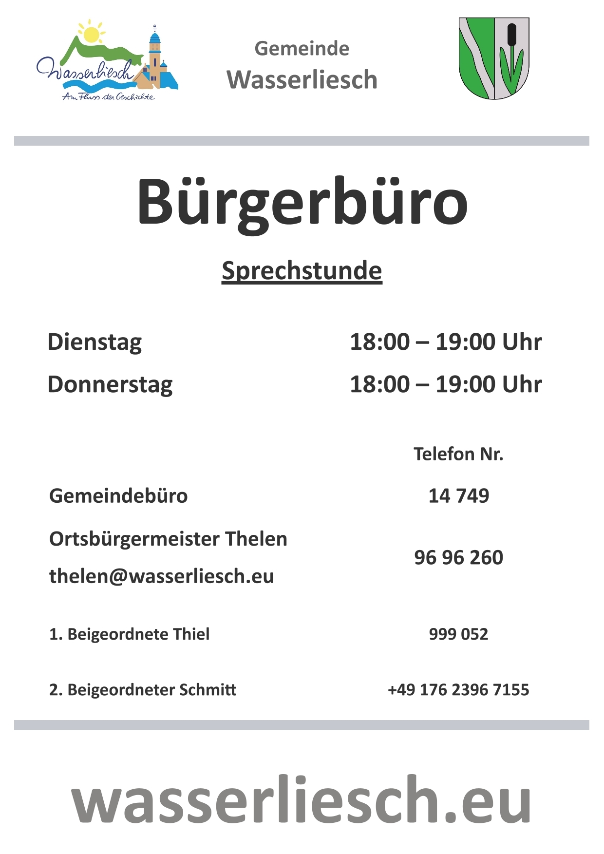 Bürgersprechstunde