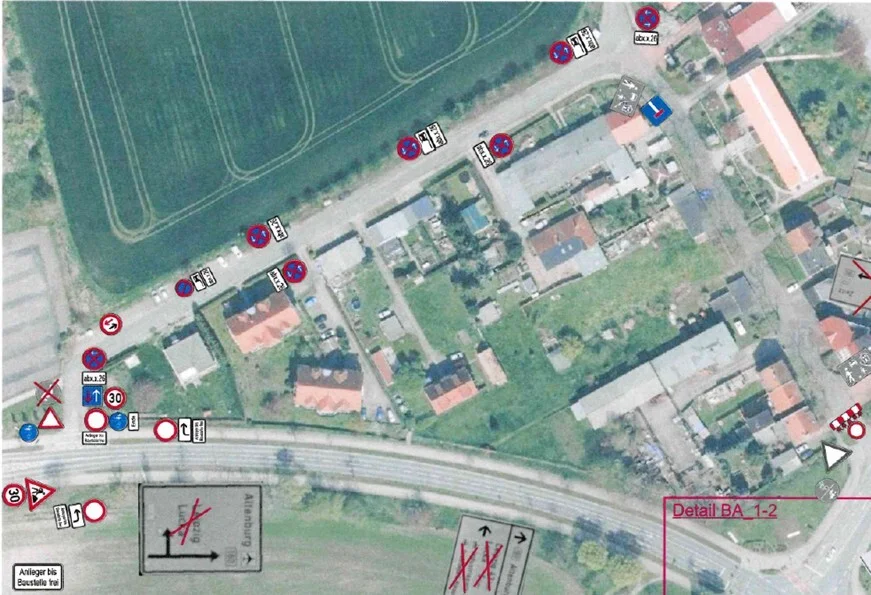 Auszug Beschilderungsplan