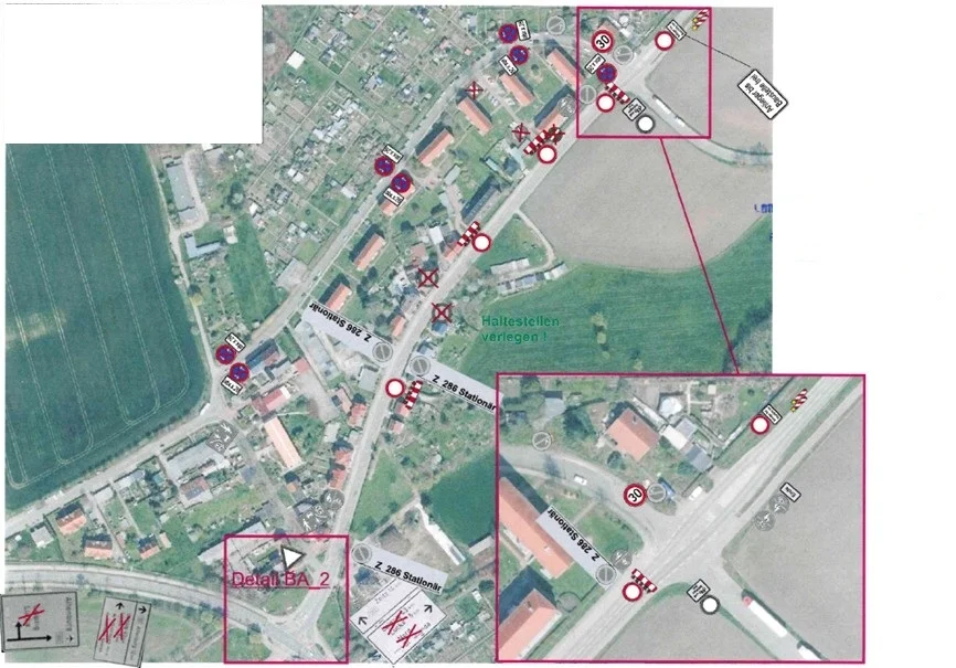 Auszug Beschilderungsplan