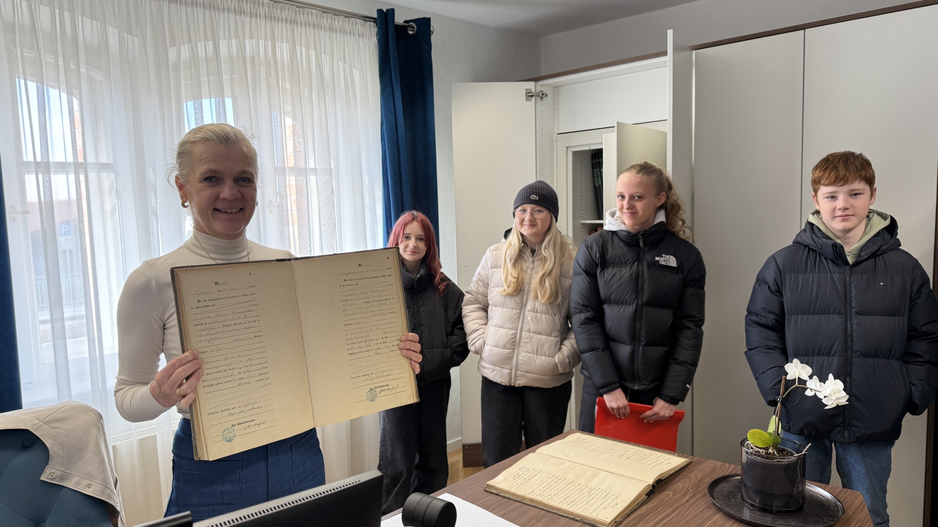 Besuch beim Bürgermeister