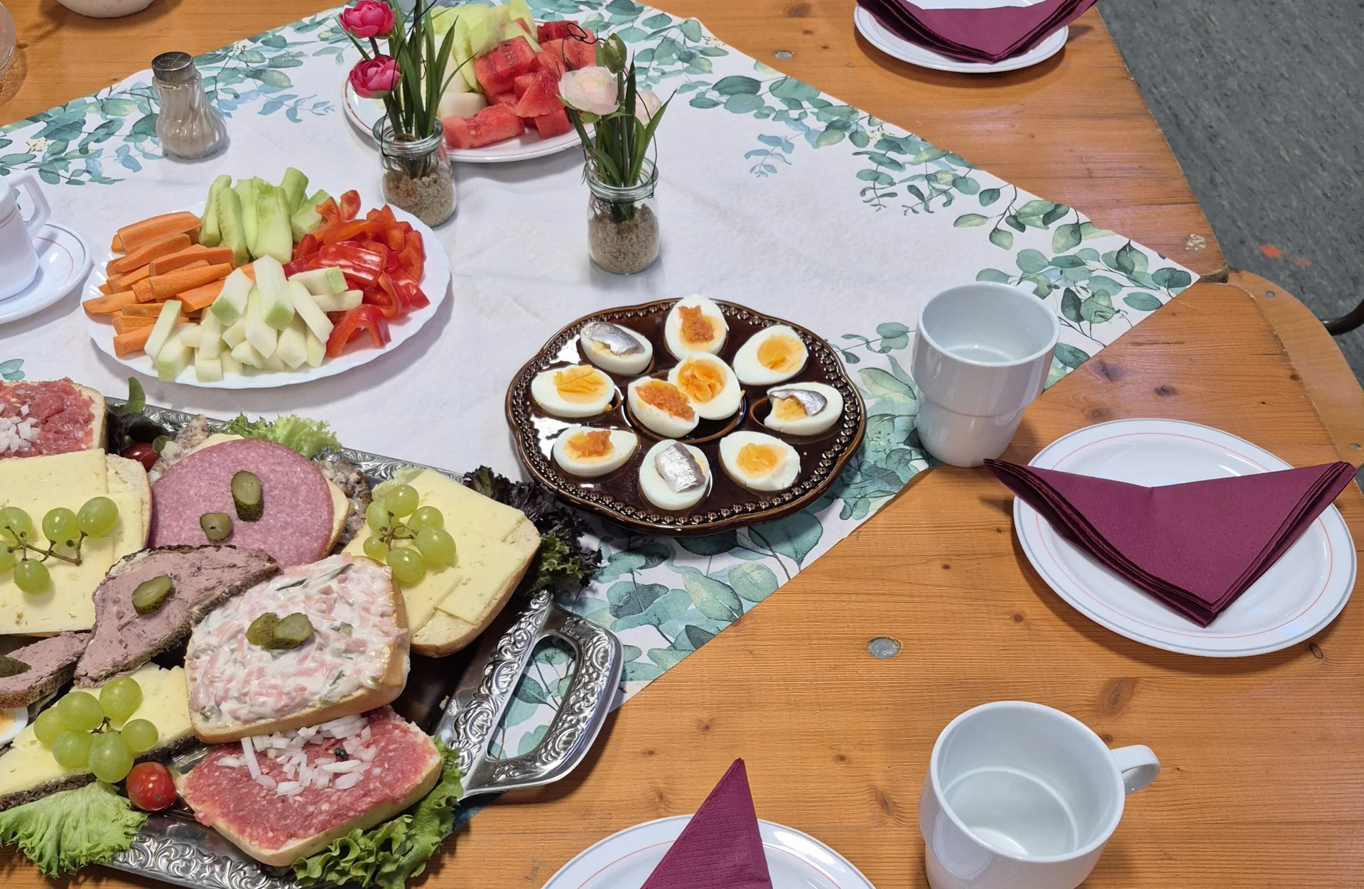Leckere Mahlzeit nach dem Blutspenden