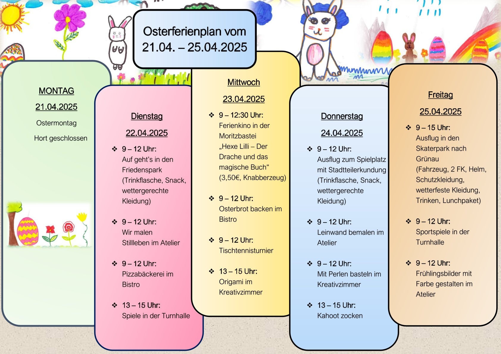 Osterferienplan 2