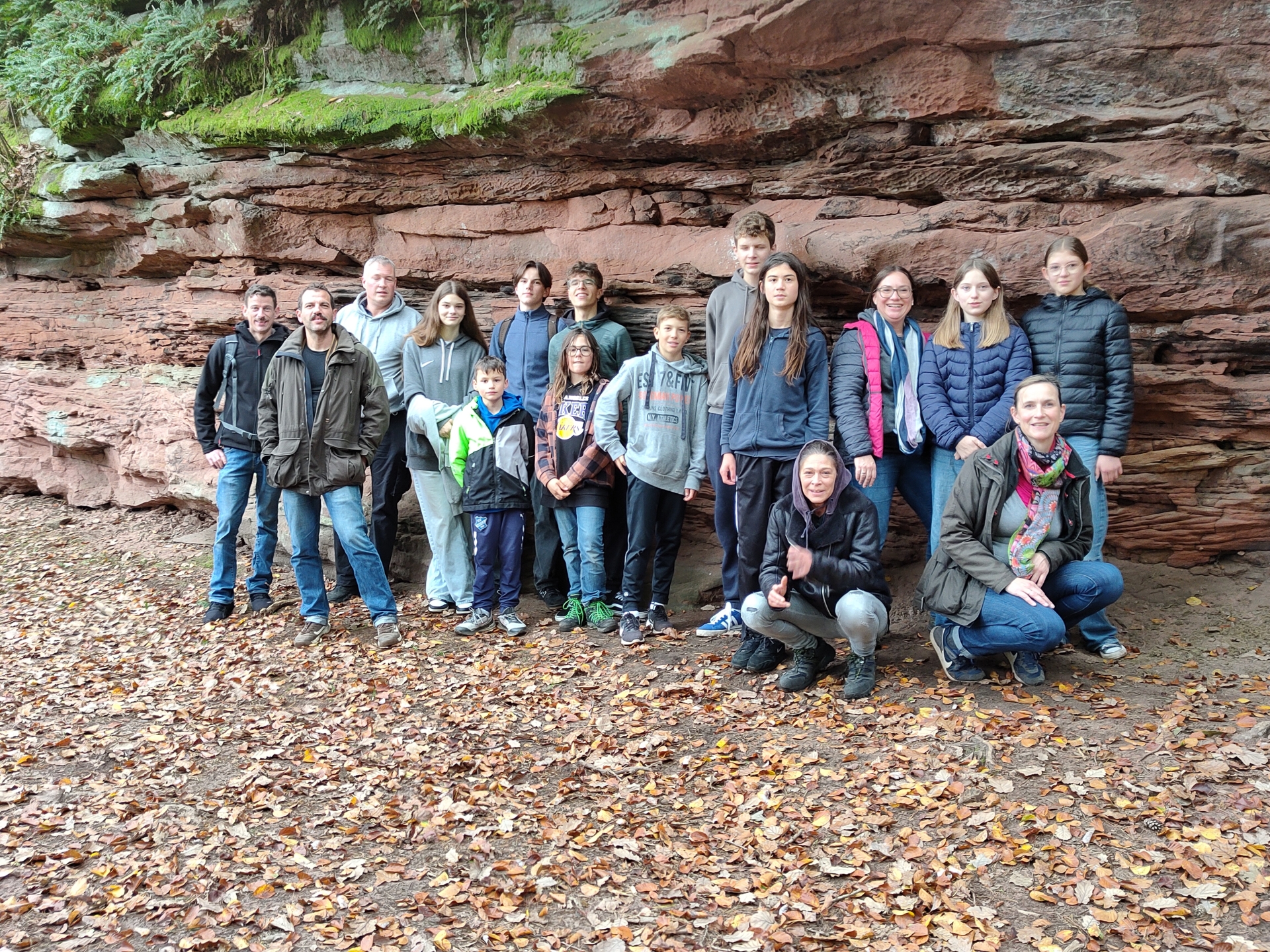 Probenwochende der Jugend: Wanderung auf den Schweinsfelsen