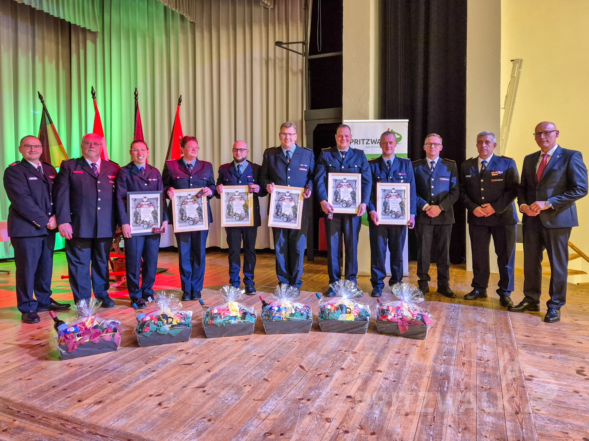 Die neuen Stadtjugendwarte wurden zu Beginn der Veranstaltung ernannt. Foto: Stadt Pritzwalk