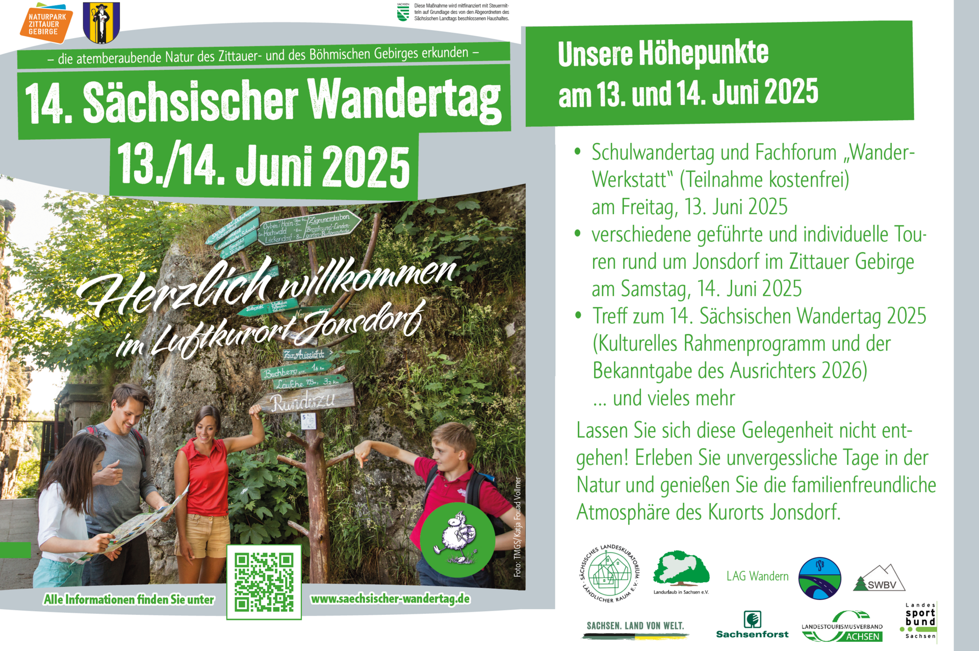Anzeige zum Sächsischen Wandertag