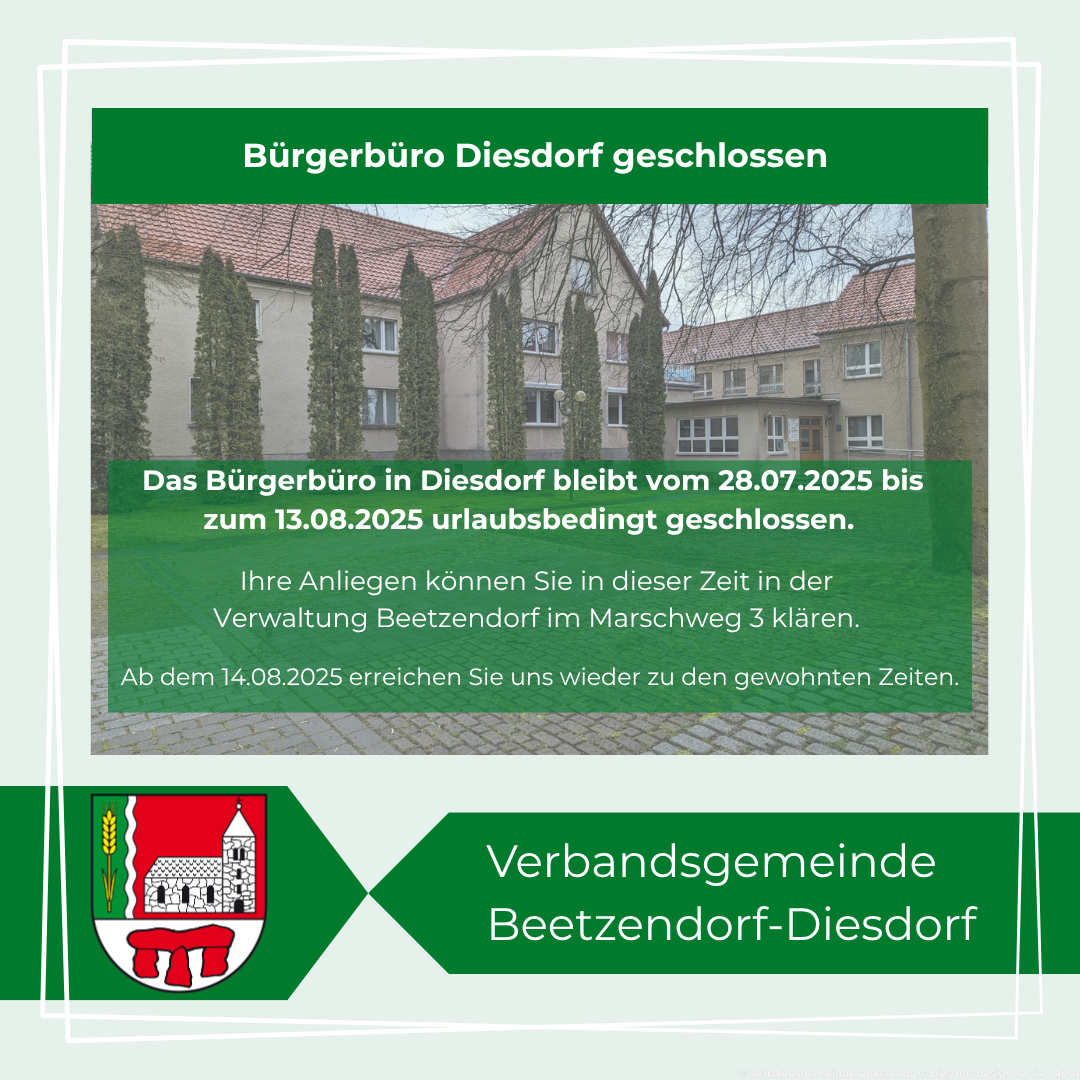 Diesdorf Geschlossen Urlaub Social Media