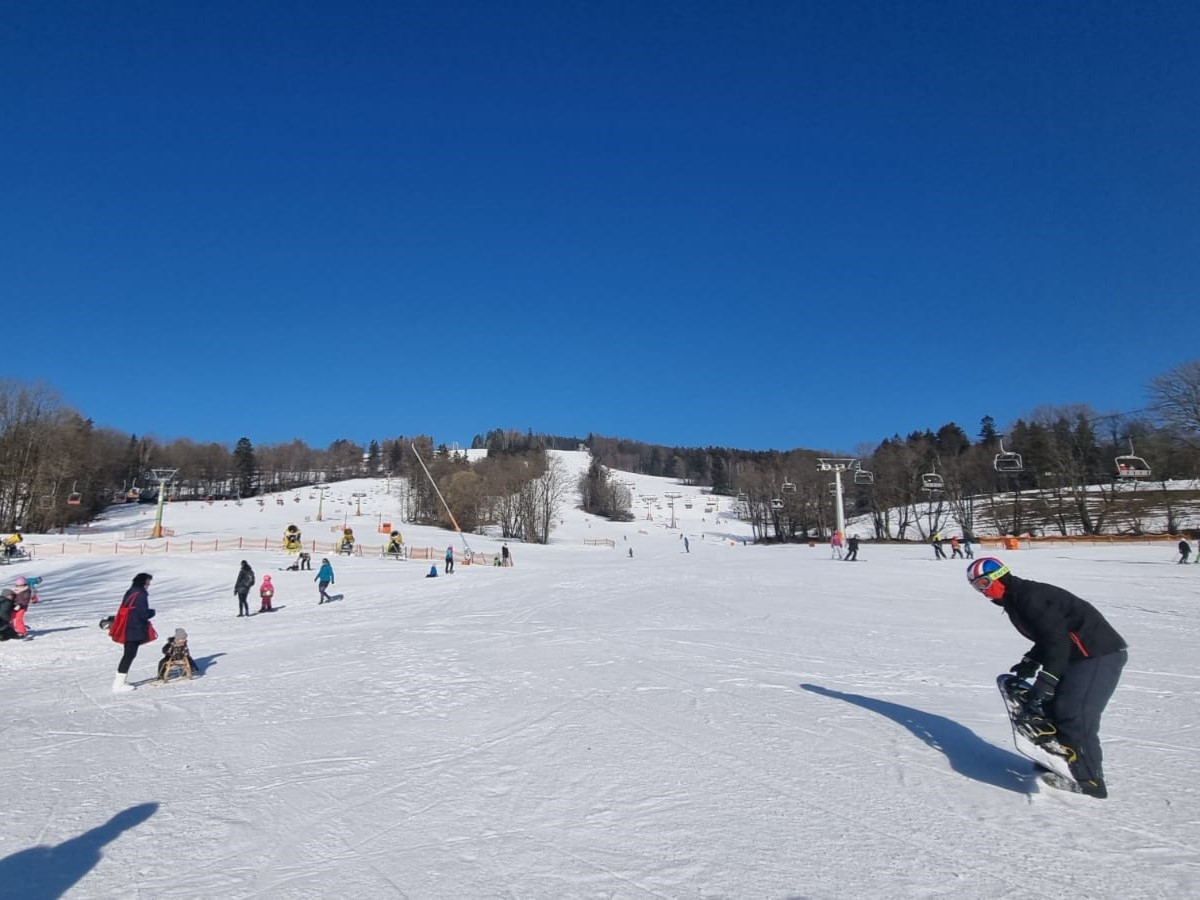 Ein Sonniger Tag auf der Piste