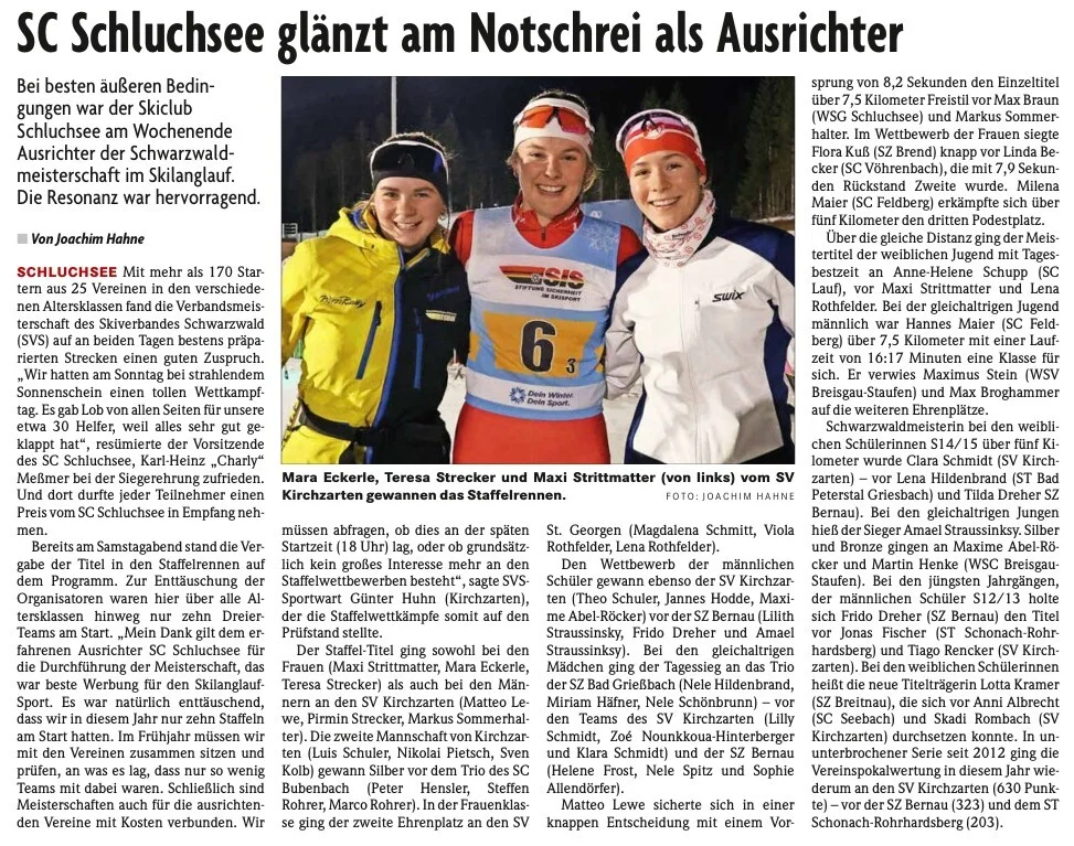 Bericht Badische Zeitung