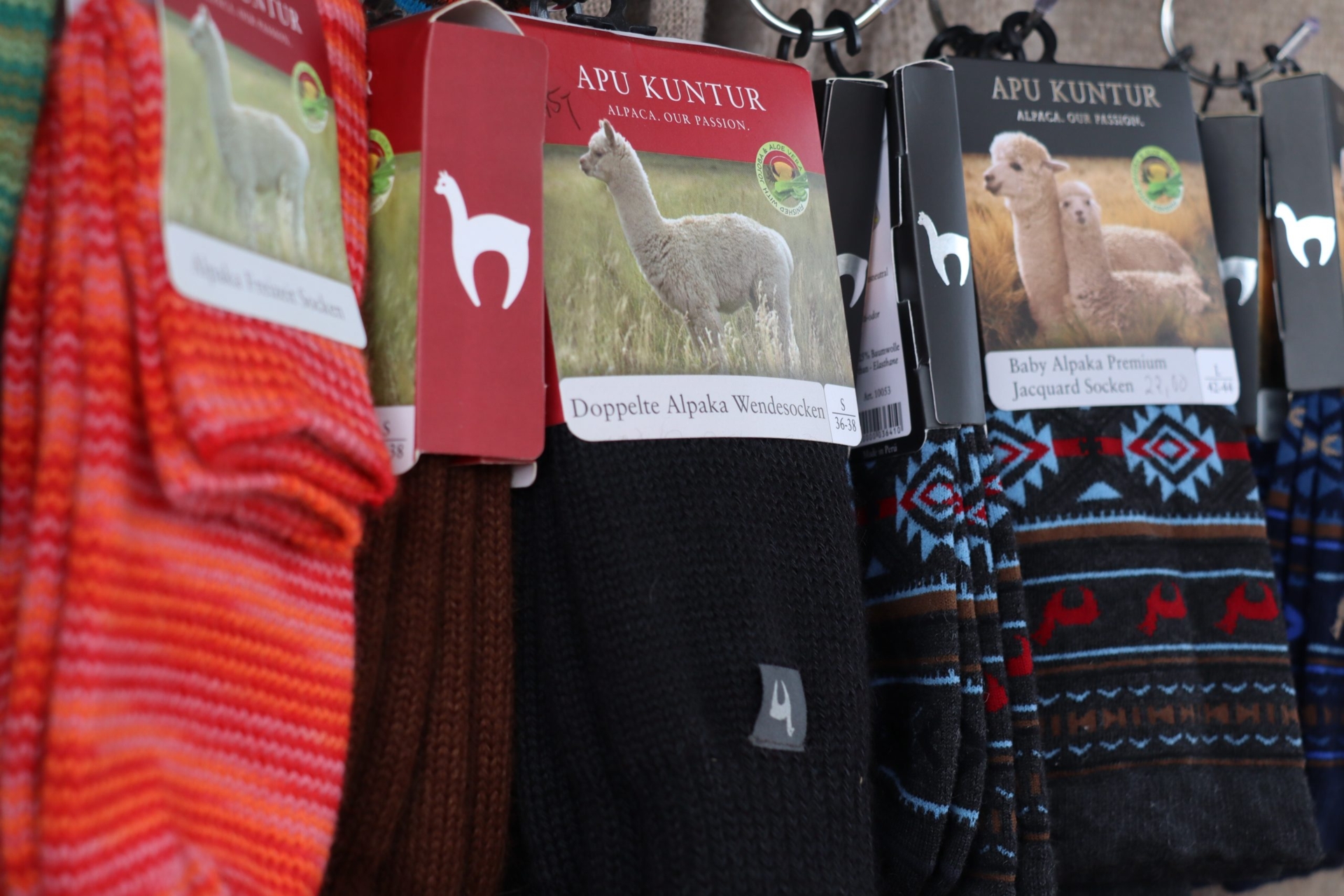 Socken aus Alpakawolle