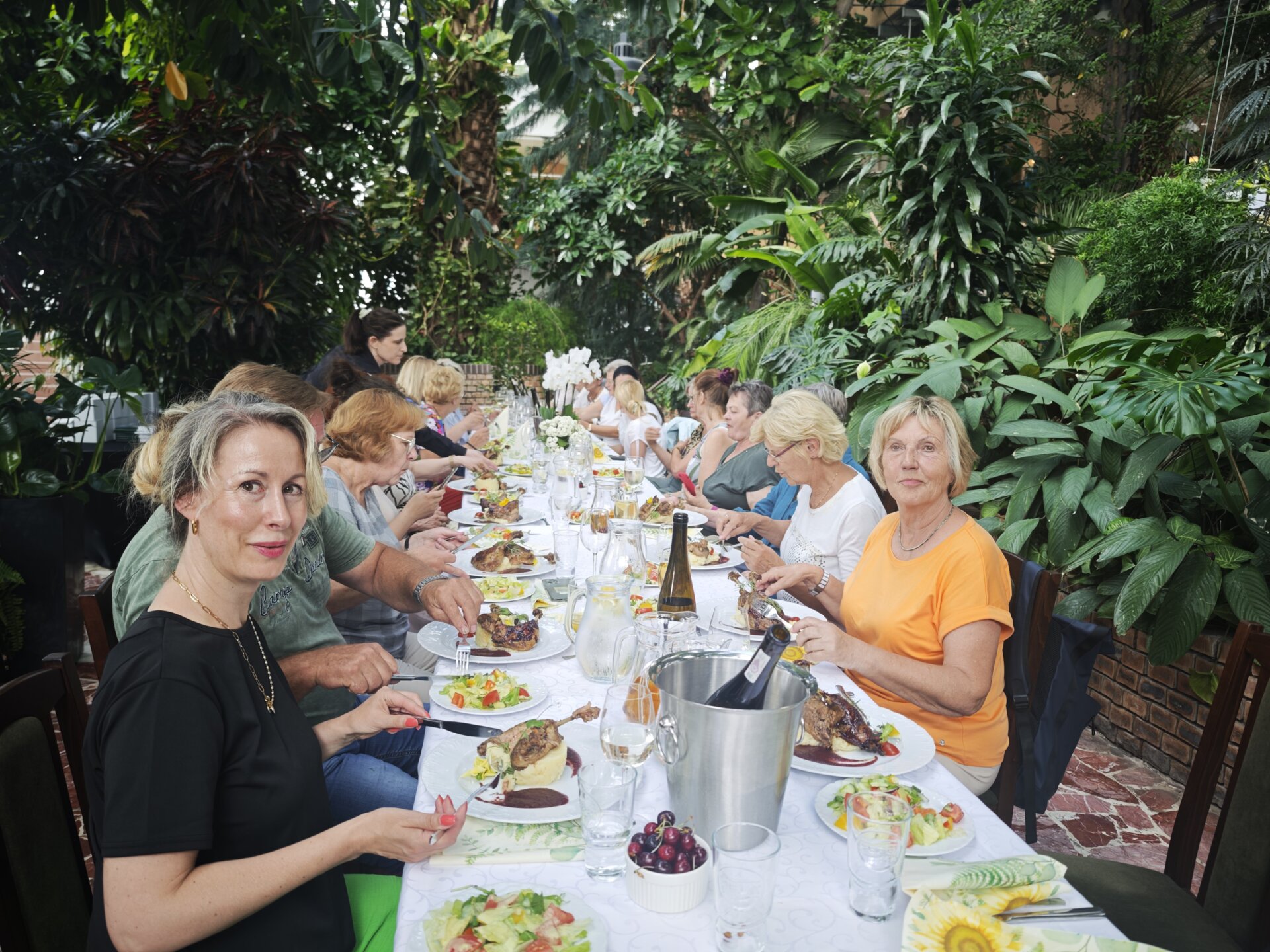 Mittagessen im Palmhaus Zielona Gora
