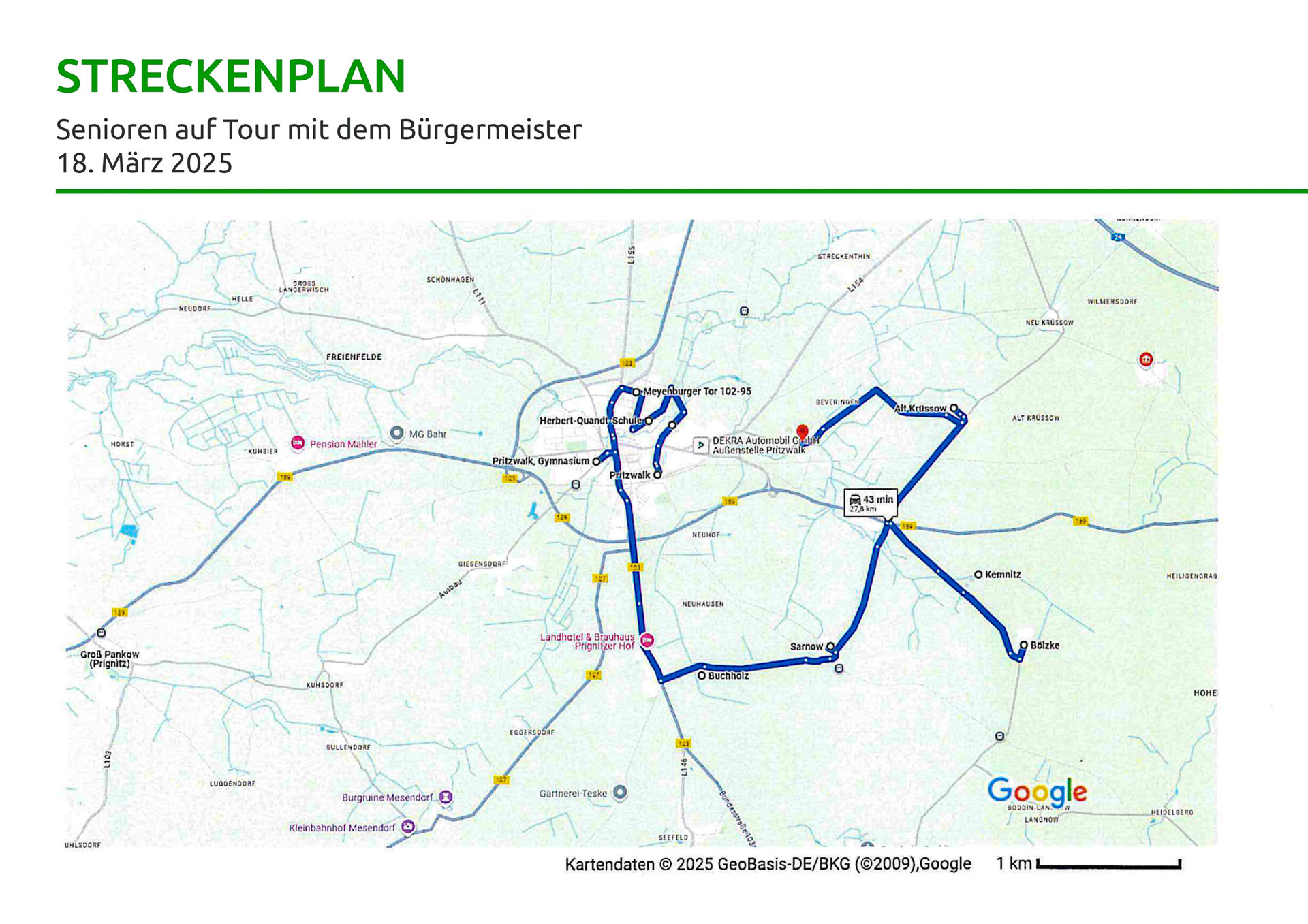 Streckenplan