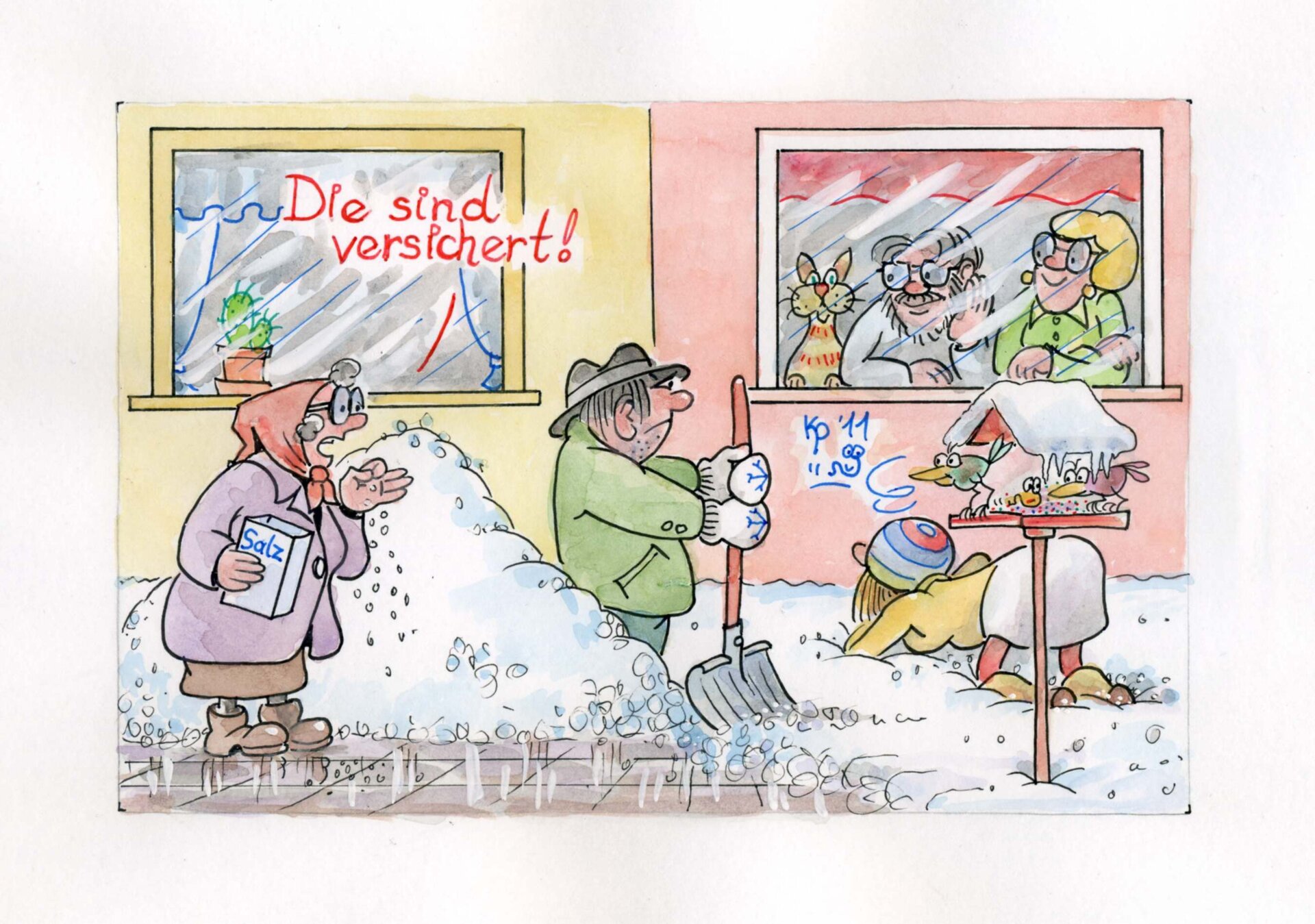 Foto: Karikatur von K. Pfauter