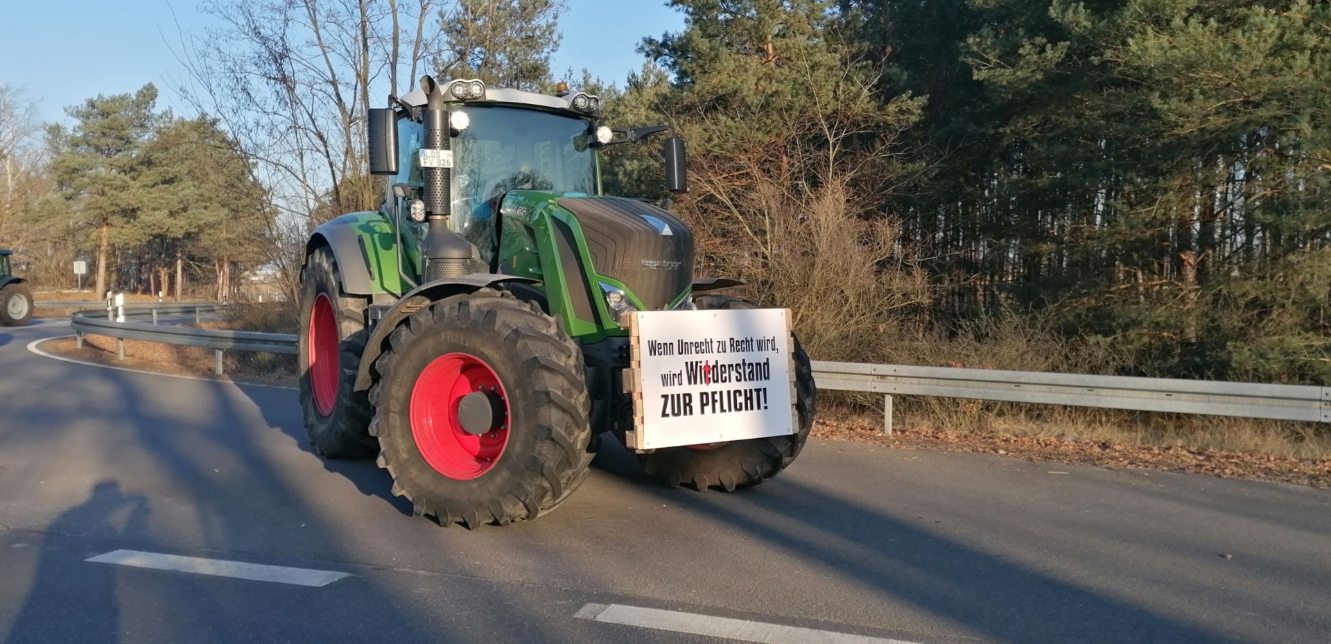 Bauernproteste Freiwalde. Foto: Dörthe Ziemer