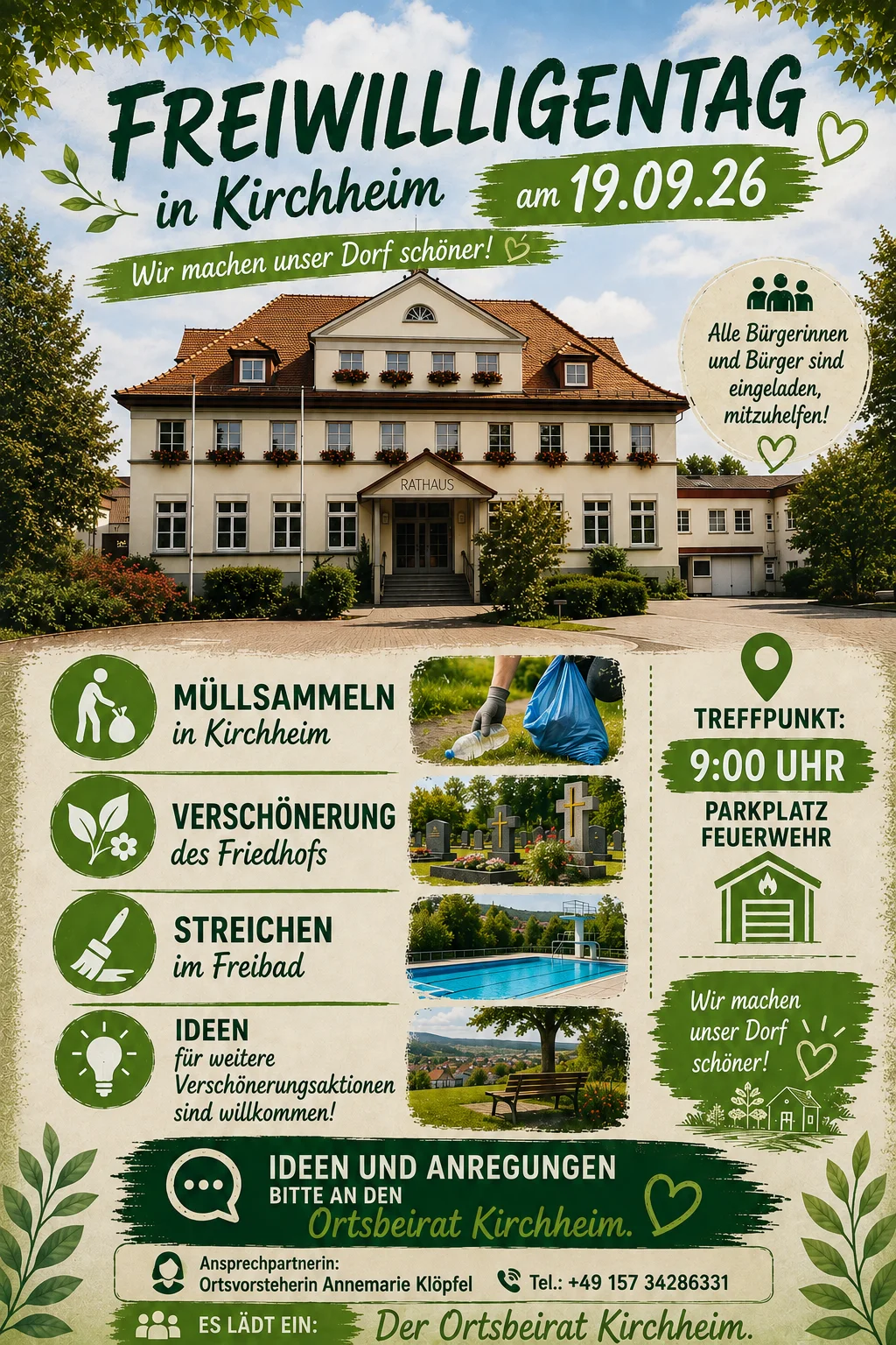 Freiwilligentag in Kirchheim am 19.09.2026