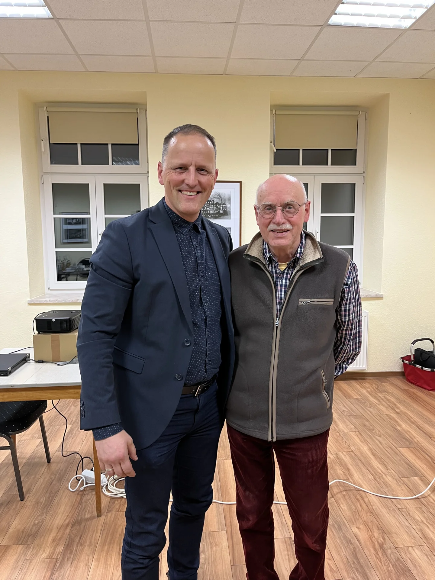Stefan Crackau mit Peter Jannaschk
