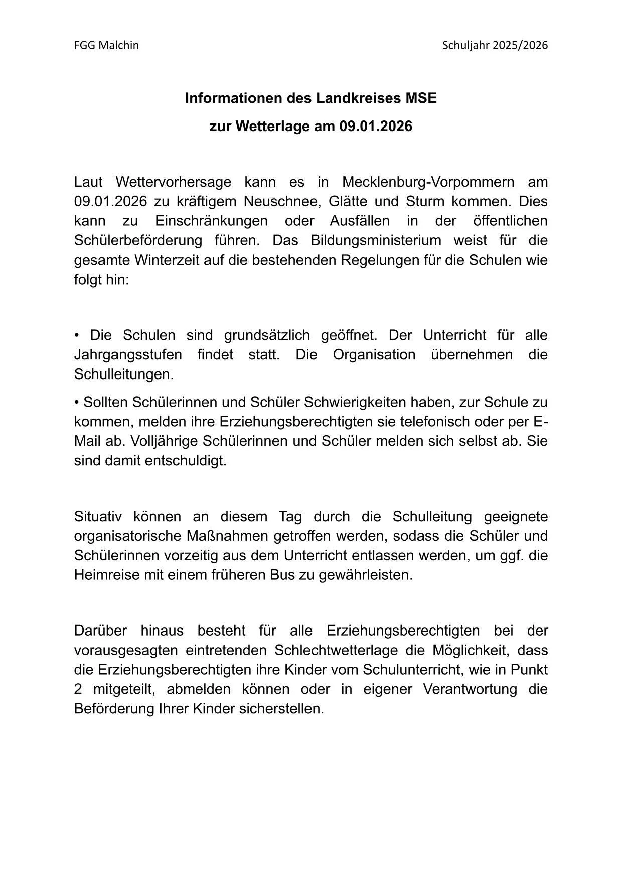Informationen des Landkreises MSE zur Wetterlage am 09.01.2026-1