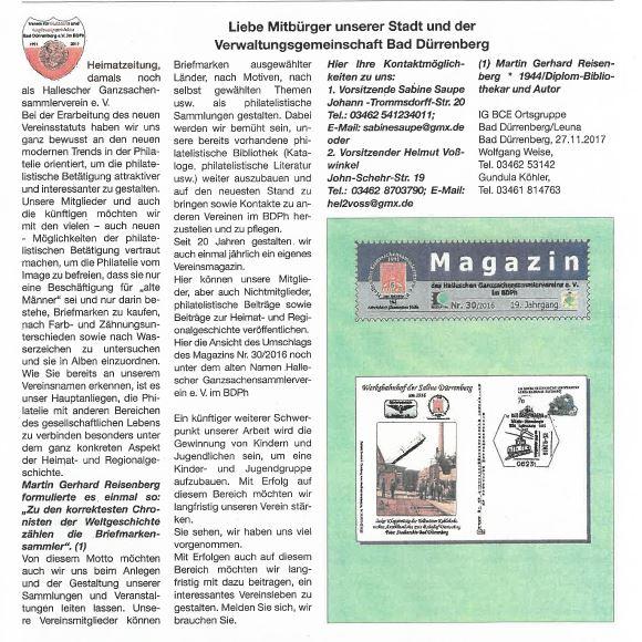 Heimatzeitung Stadt Bad Dürrenberg