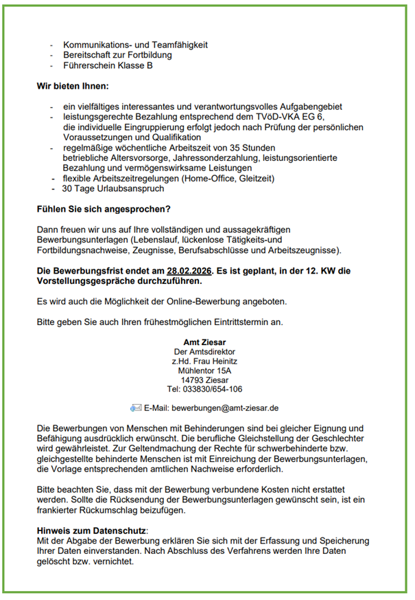 Stellenanzeige 4