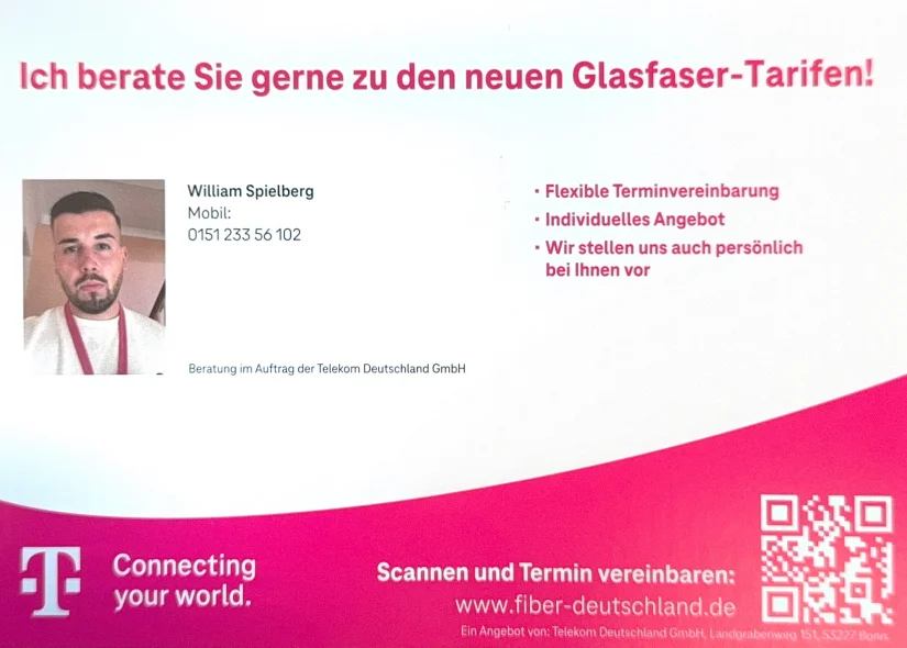 Telekommitarbeiter Herr Spielberg