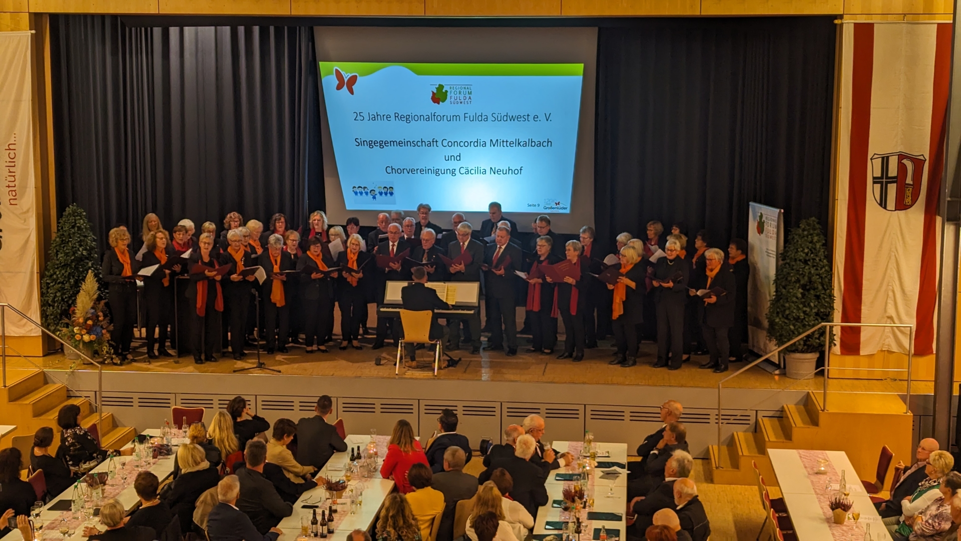 Musikalischer Festakt zum Jubiläum Regionalforum Fulda Südwest e. V. - Singegemeinschaft Concordia Mittelkalbach und Chorvereinigung Cäcilia Neuhof