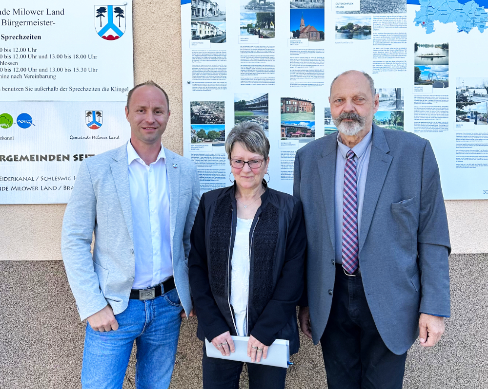 BM Felix Menzel, Gabriele Linke, Peter Kriegs am Tag der Amtseinführung